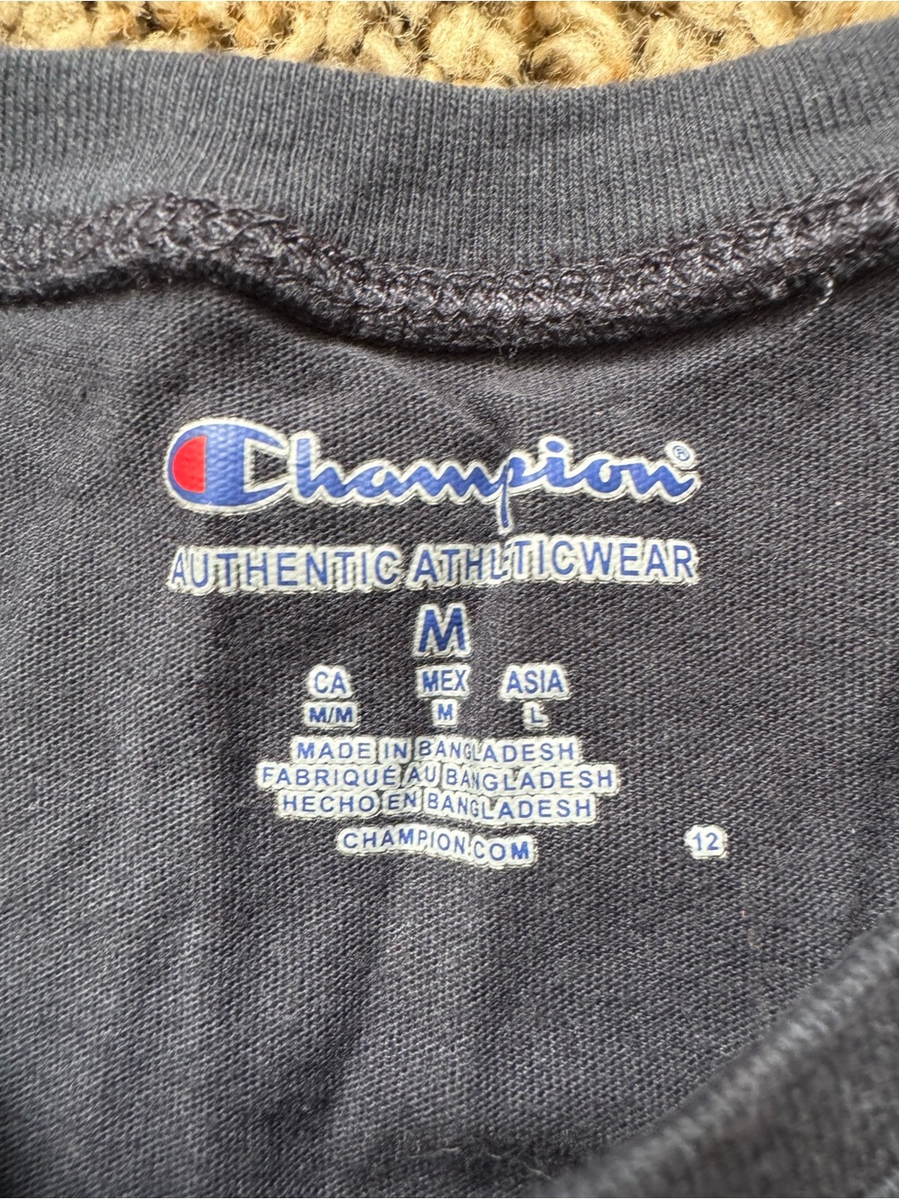 Champion Navy Cropped Graphic penn state T‑Shirt with White Logo - Picture 2 of 2